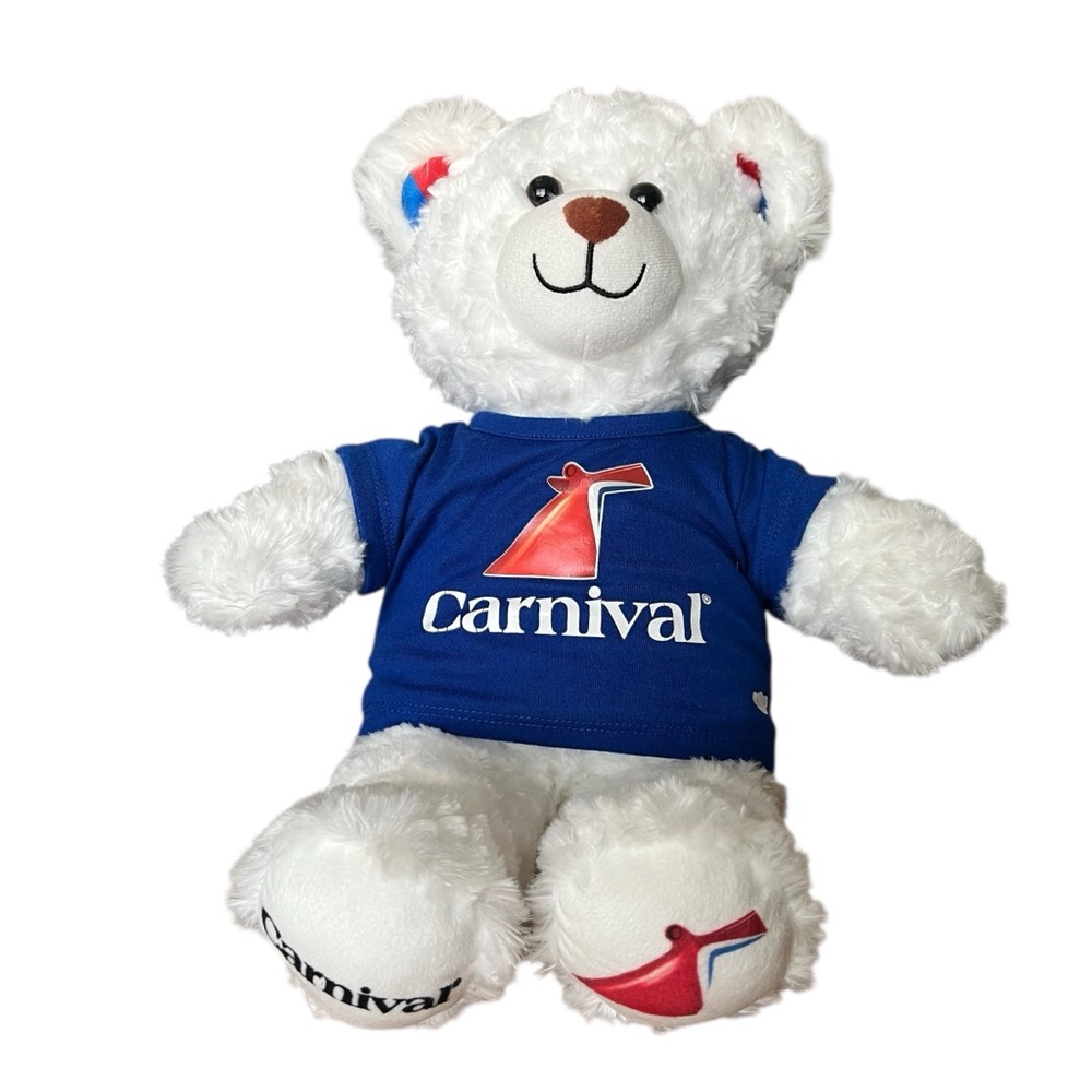 Build A Bear BAB Carnival Cruise Ship Plush White Logo Stuffed Animal